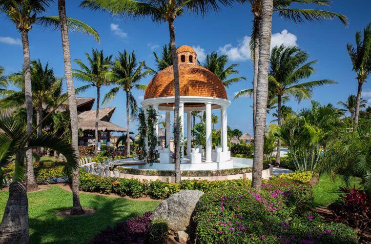 Wedding gazebos are a stunning venue option at Excellence Riviera Cancun