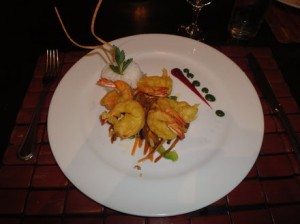 food at restaurant