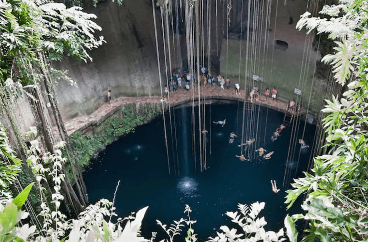 Cenote swimming one of the fun activities in Cancun