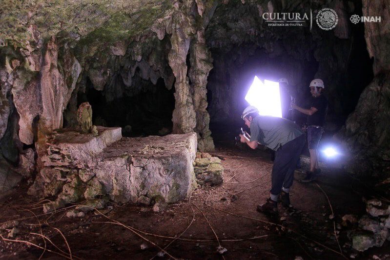 Mayan altar found in cave near Tulum