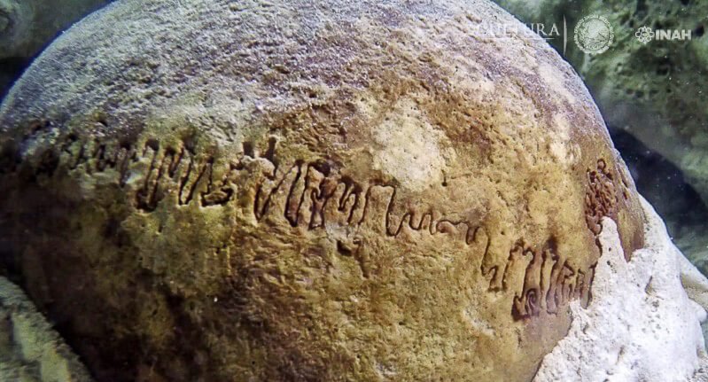 Human skull found in underground cave near Tulum