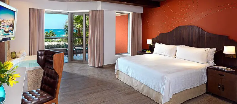 Hard Rock Riviera Maya Hotel room by the beach