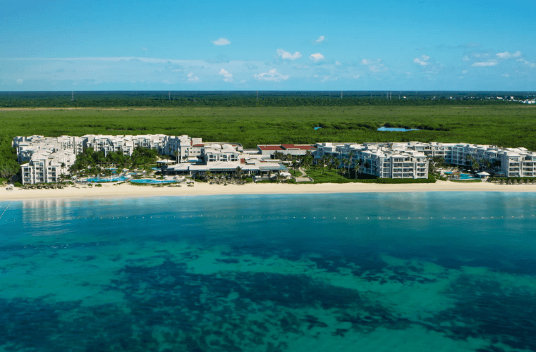 aerial view of Dreams Jade resort and spa 