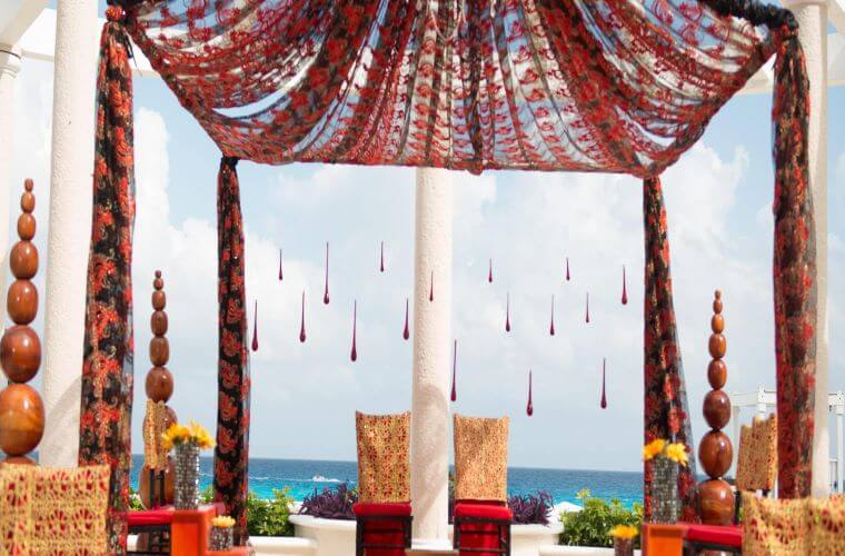 Indian wedding venue for a Sandos wedding 