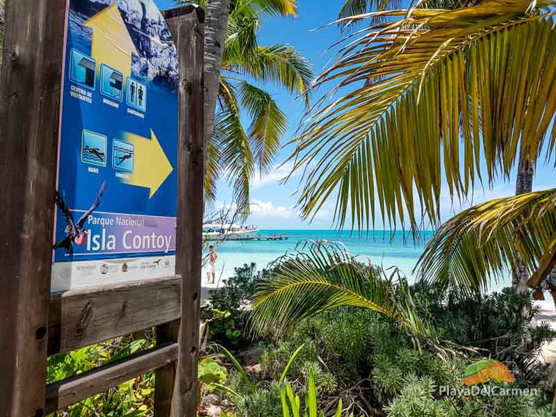 Isla Contoy tour sign