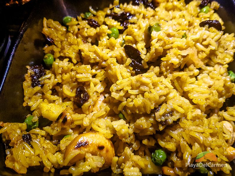 side of vegetable rice at koh thai restaurant 