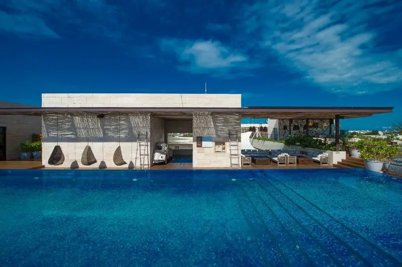 Rooftop pool at Lat 20 Playa del Carmen