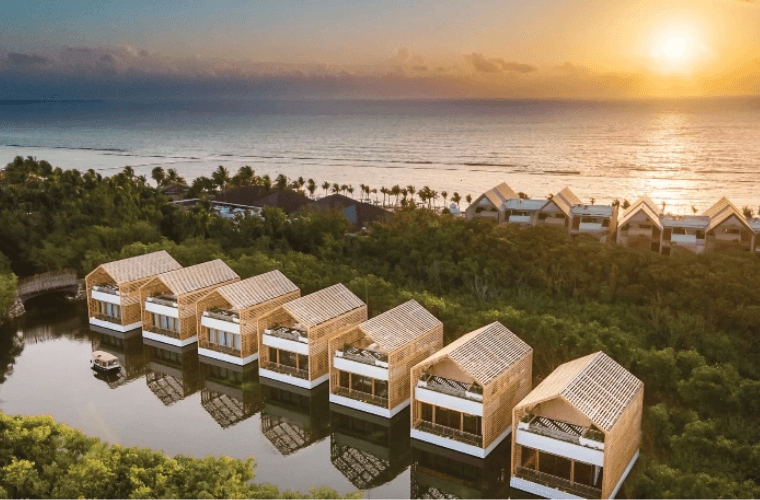 aerial view of Banyan Tree Mayakoba