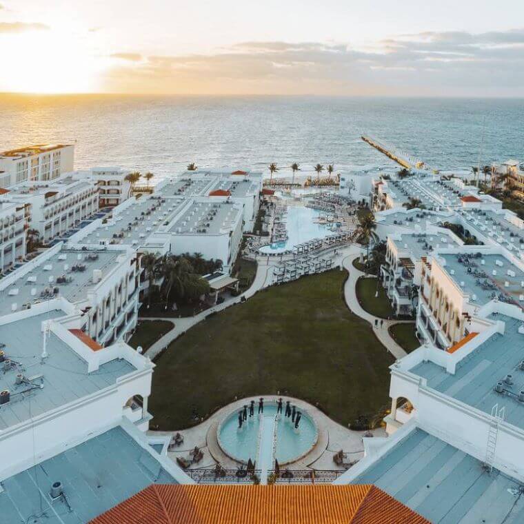 aerial view of Hilton Playa del Carmen