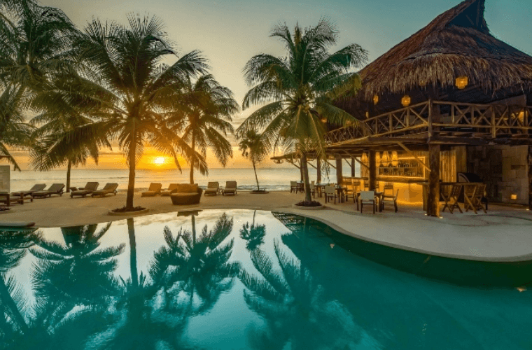 pool deck at Viceroy Riviera Maya 