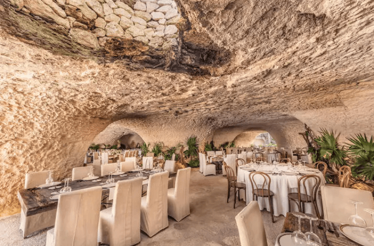 the caves at Hotel Xcaret