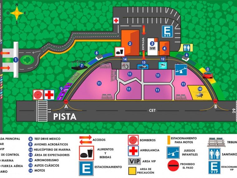 Cozumel Airfield Map