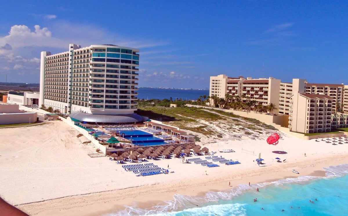 Great Parnassus Hotel from aerial view