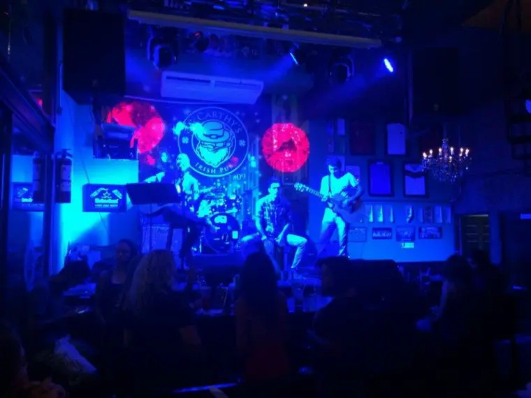 A red-headed stepchild rocks out at McCarthy's Irish Pub in Playa del Carmen