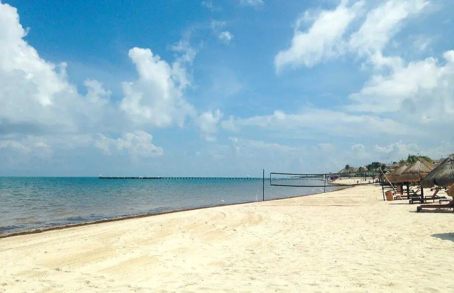 view of the beach at the Moon Palace Cancun