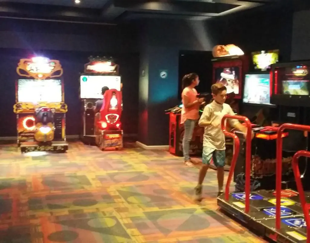 Arcade area at Teen Club Moon Palace