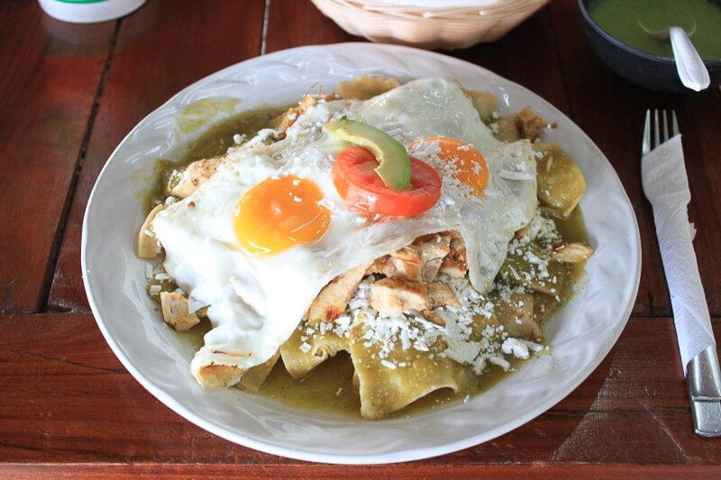 chilaquiles at nativos playa del carmen