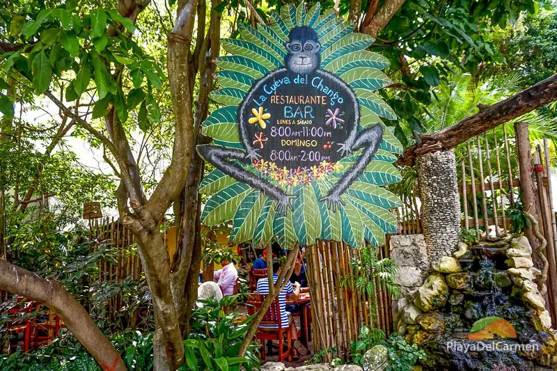 Cueva del Chango restaurant Playa del Carmen