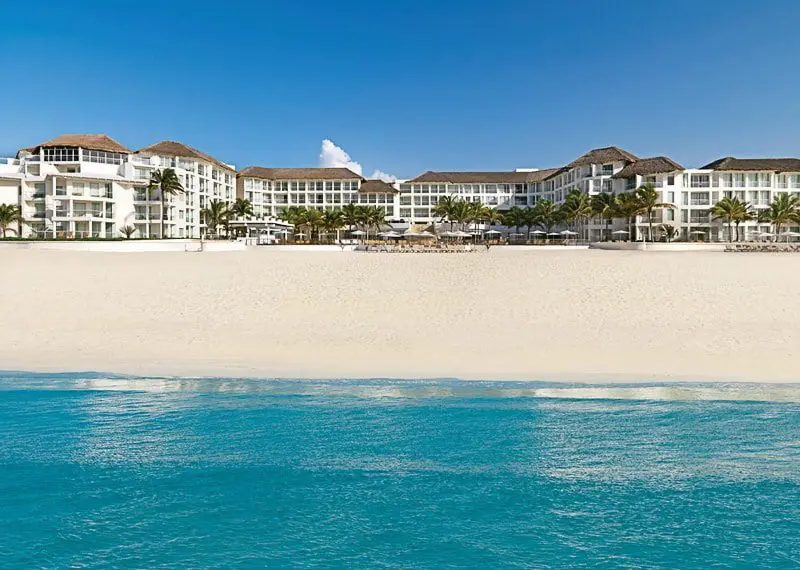 View of the beach at Playacar Palace Mexico