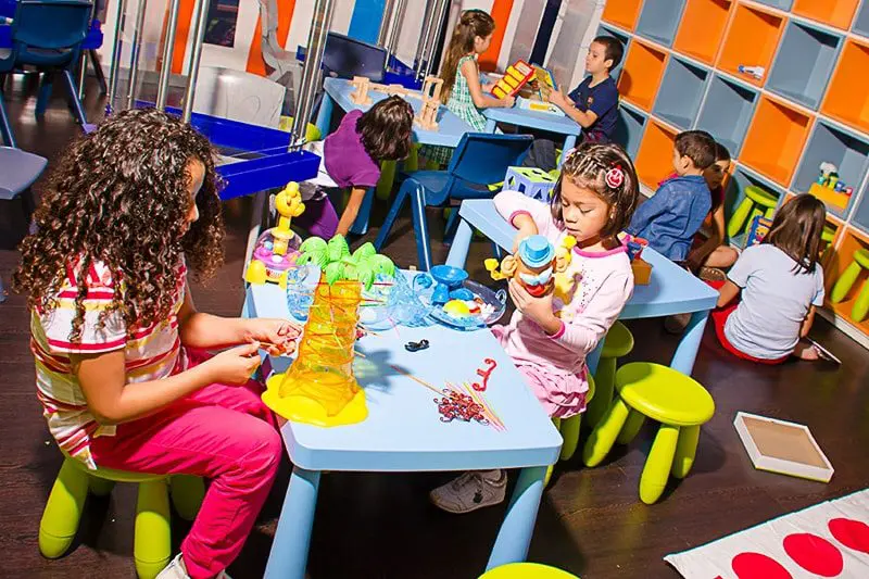 Kids play at the Playacar Palace Kids Club