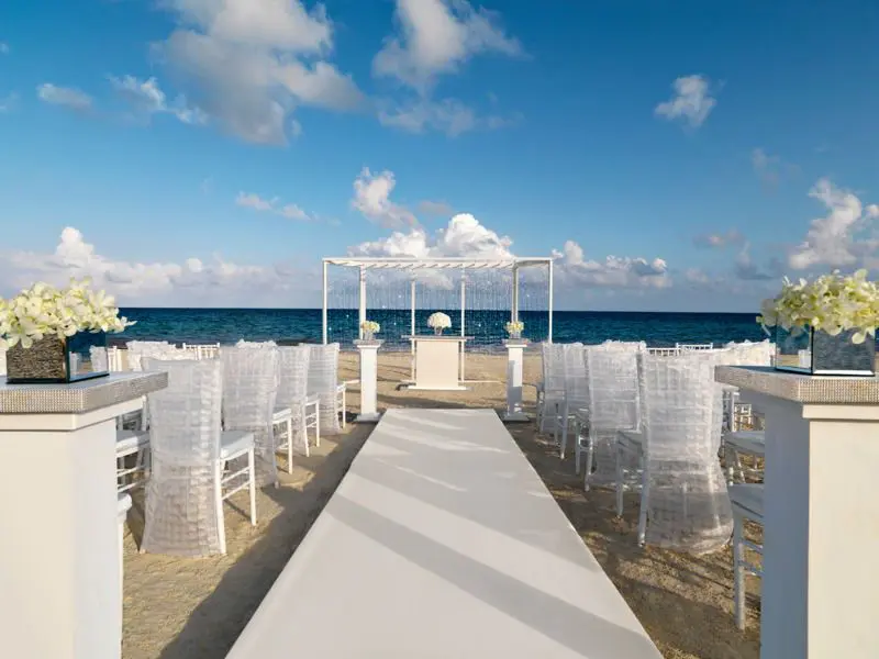 playacar palace beach wedding