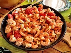 Shrimp in bowl