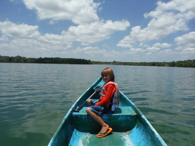 Canoeing at punta laguna 