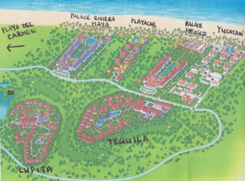 Riu Palace Riviera Maya Resort Map | Images and Photos finder