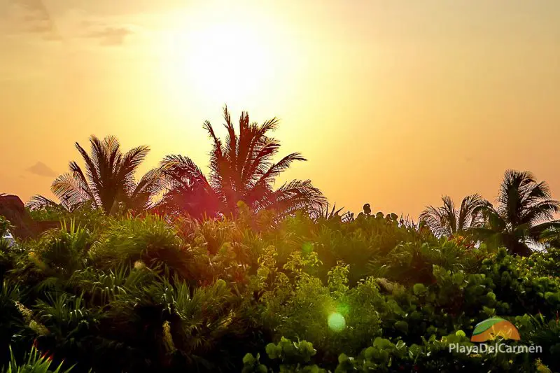 Riviera Maya weather on a sunny day in April