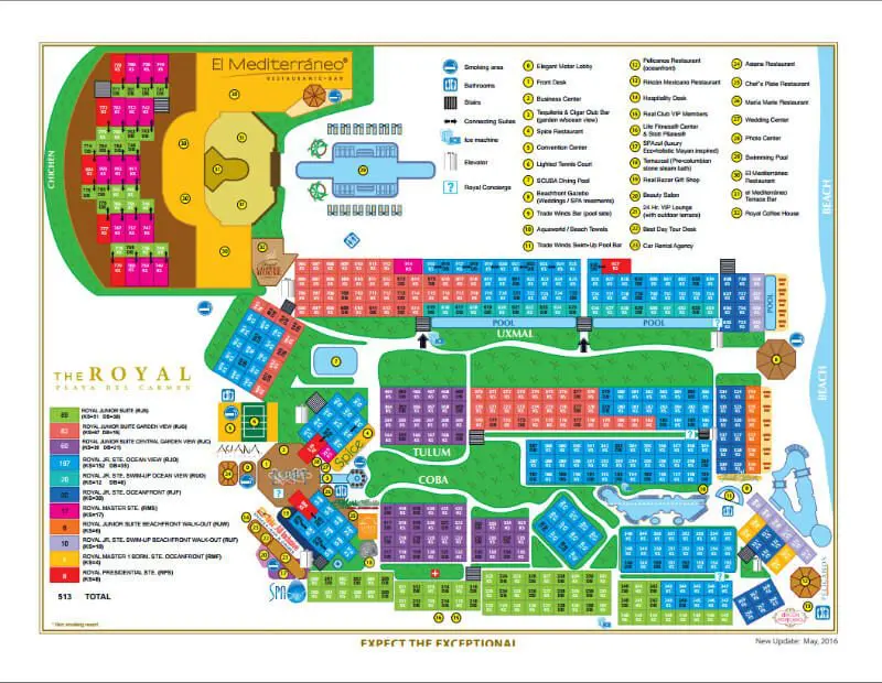 Royal Playa del Carmen map