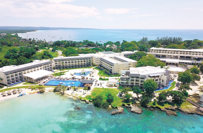 royalton negril resort aerial view