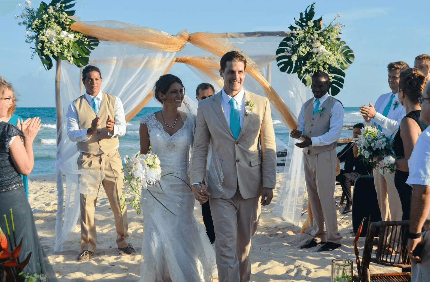 Seadust cancun beach wedding