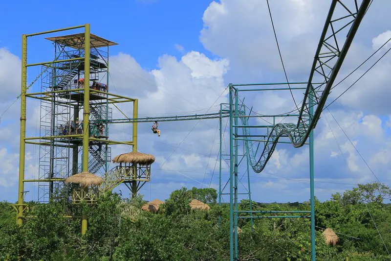 zIp lining at selvatica, cancun