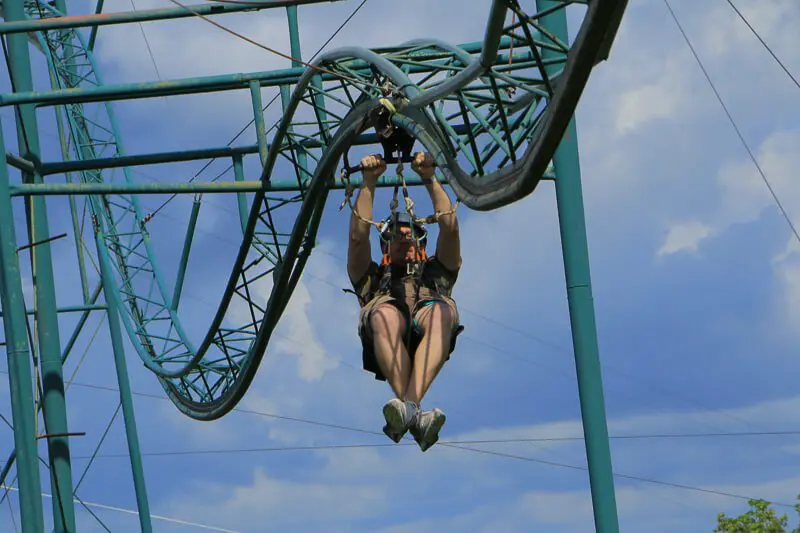 zIp lining at selvatica, cancun