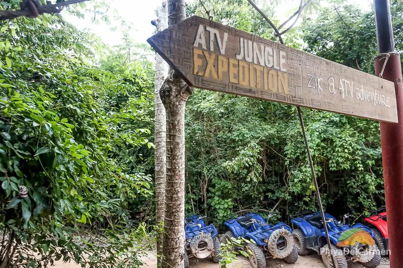 ATV jungle expedition sign