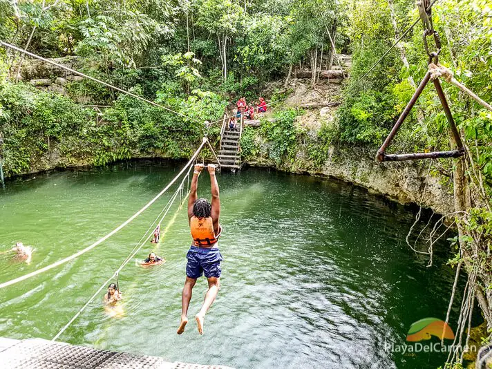 zIp lining at selvatica, cancun