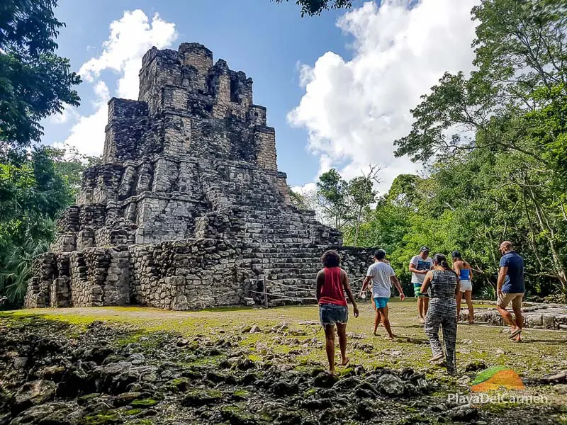 Mayan pyramid, Muyil ruins, Sian Kaan, Mexico