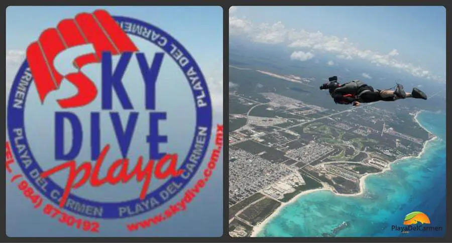 sky diving in playa del carmen