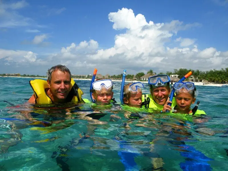 Family snorkel tour Playa del Carmen 