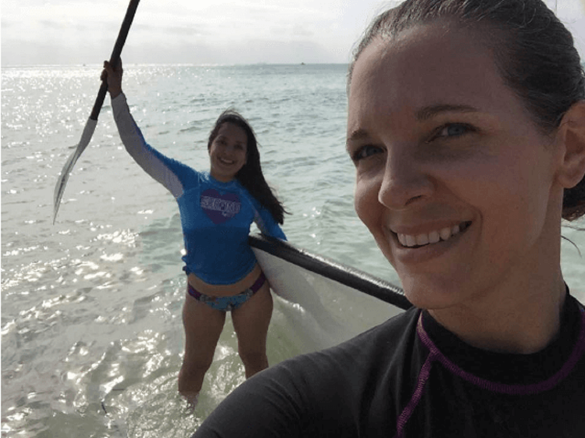 SUP, Moms! Stand-Up Paddle Boarding in Playa del Carmen