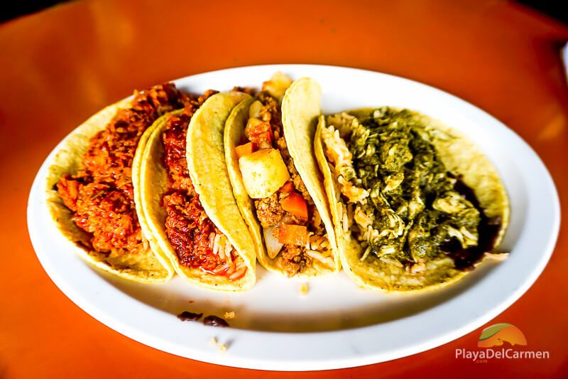 tacos at El Gran Taco in playa del carmen