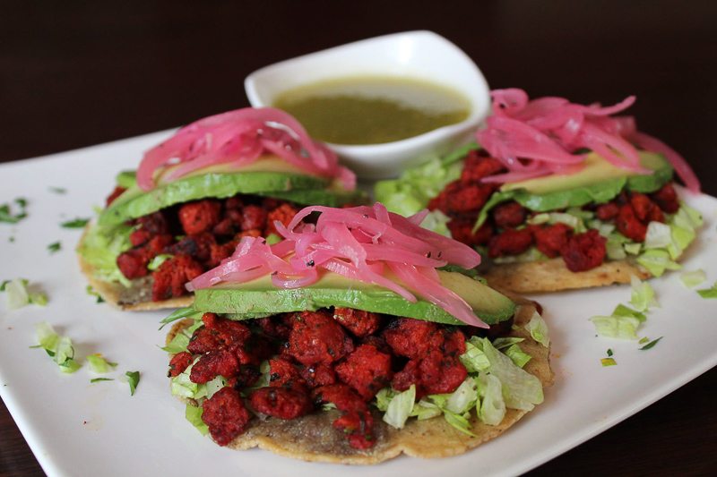 Mexican vegetarian tacos