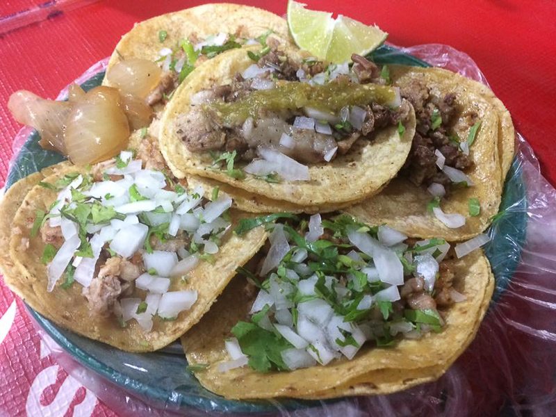 Mexican flank steak tacos