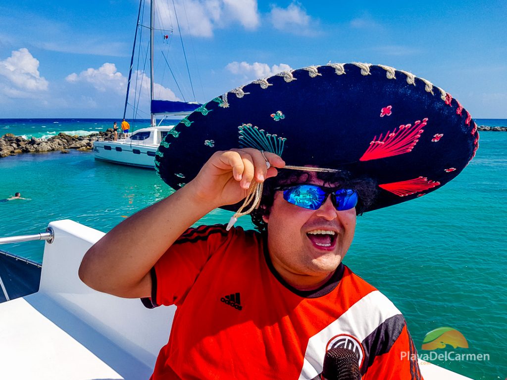 mariachi aboard a playa del carmen yacht charter