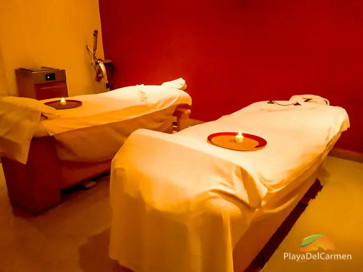 Massage beds at SPAzul Playa del Carmen