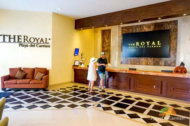 The Royal Playa del Carmen lobby