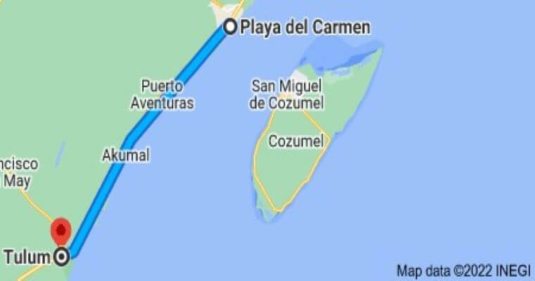Playa Del Carmen to Tulum 