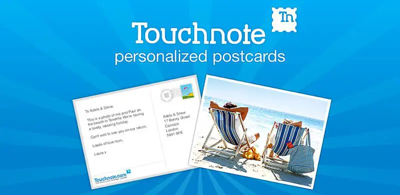 touchnote travel app