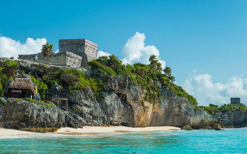 Tulum Ruins View From the Sea