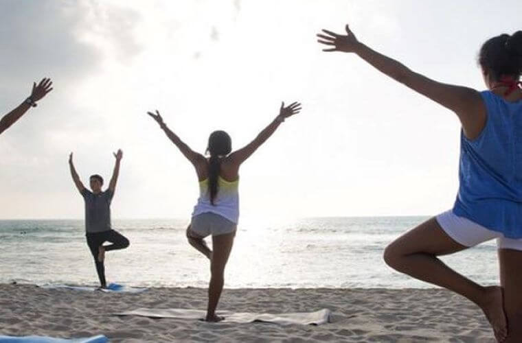 Activities take place at the beach at Valentin Imperial 